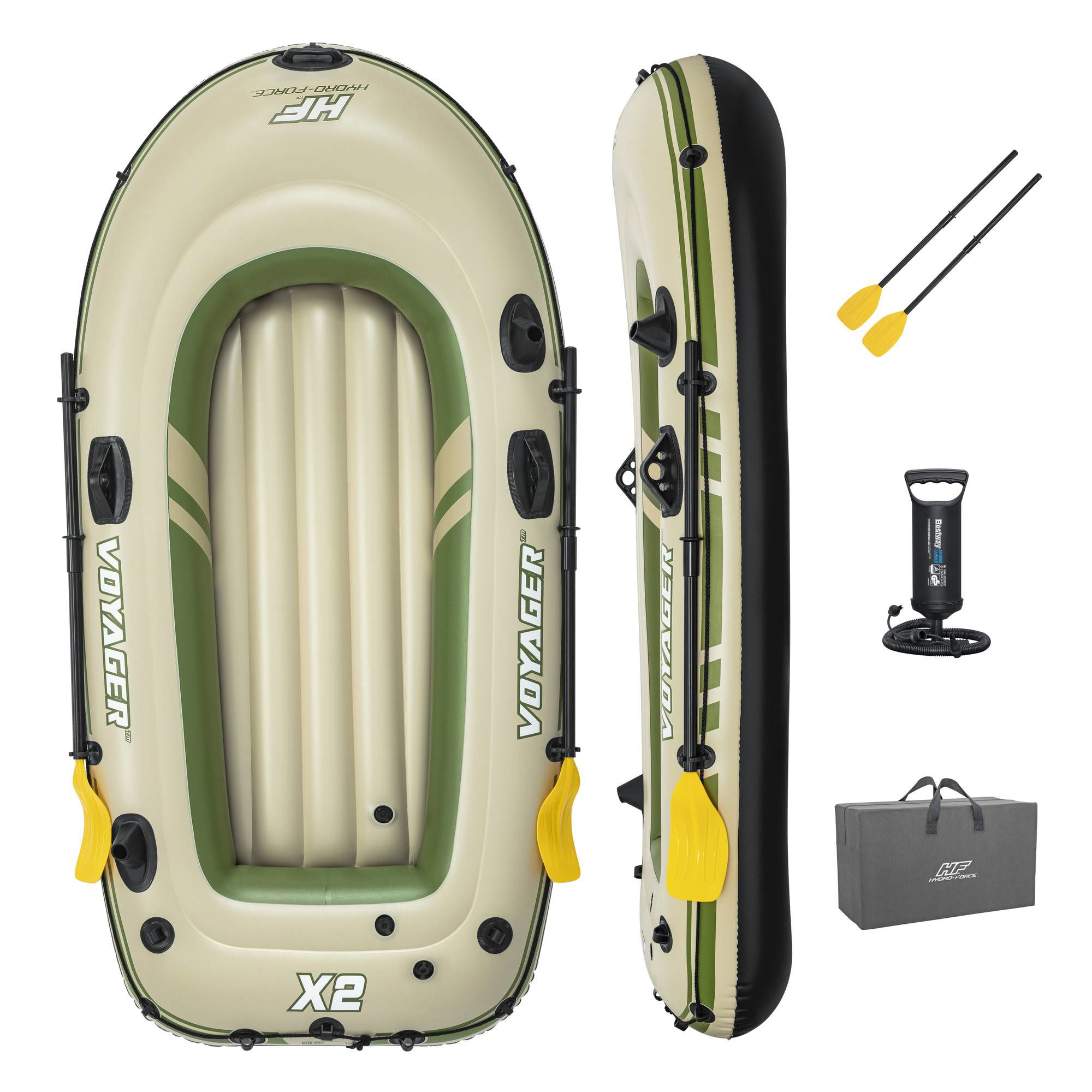 Hydro-Force Schlauchboot Komplett-Set Voyager X2 232 x 118 x 37 cm 65163_24