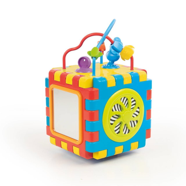 Motorikspielzeug mit Motorikschleife und Sortierspiel, Activity Würfel für Kinder ab 1 Jahr DL-5092 Motorikspielzeug mit Motorikschleife und Sortierspiel, Activity Würfel für Kinder ab 1 Jahr DL-5092
