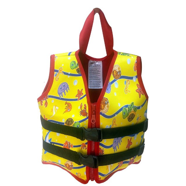 Schwimmweste für Kinder mit Körpergewicht von 15-20 kg, Schwimmhilfe, gelb