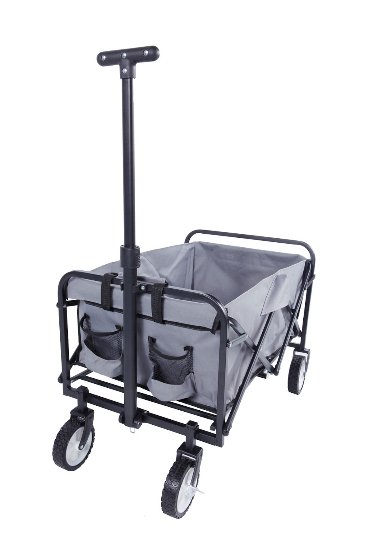 Faltbarer Bollerwagen mit Bremse, Transportwagen, Handwagen