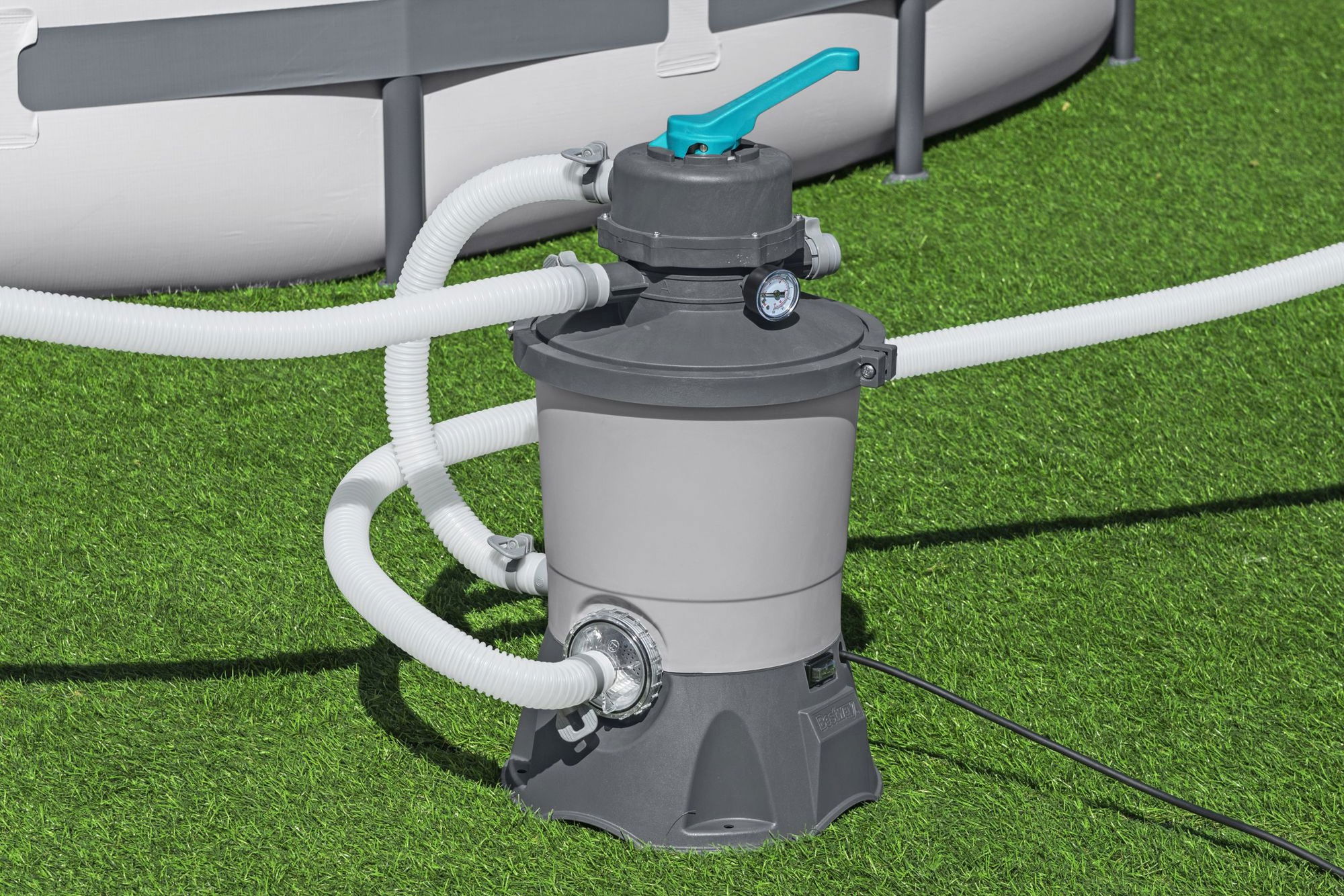 Bestway Sandfilteranlage 3.596 lh 85 W für Pools 1.100–16.600 l