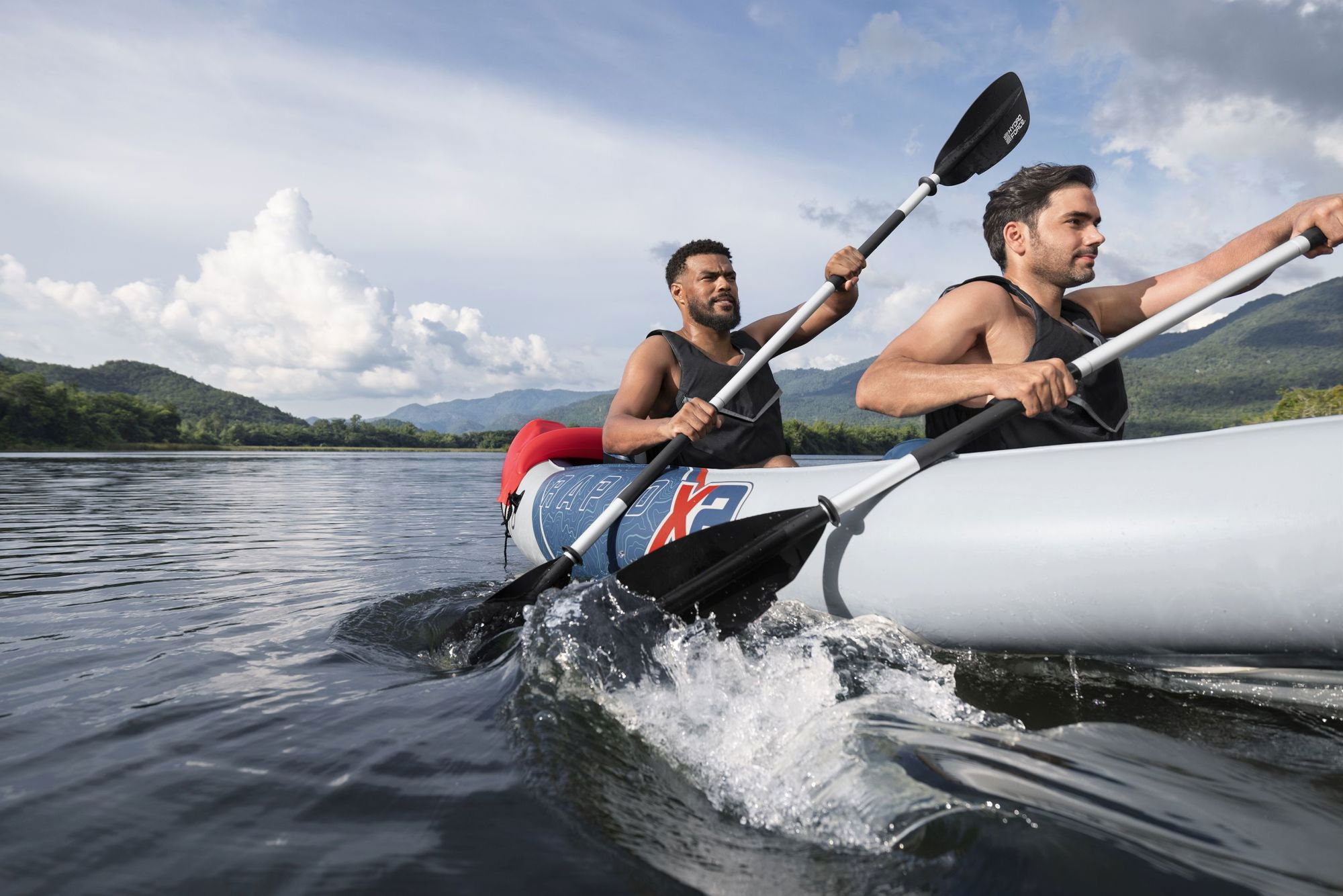 Bestway Hydro Force Rapid X2 aufblasbares Kajak 2 Personen Set Bestway Hydro Force Rapid X2 aufblasbares Kajak 2 Personen Set