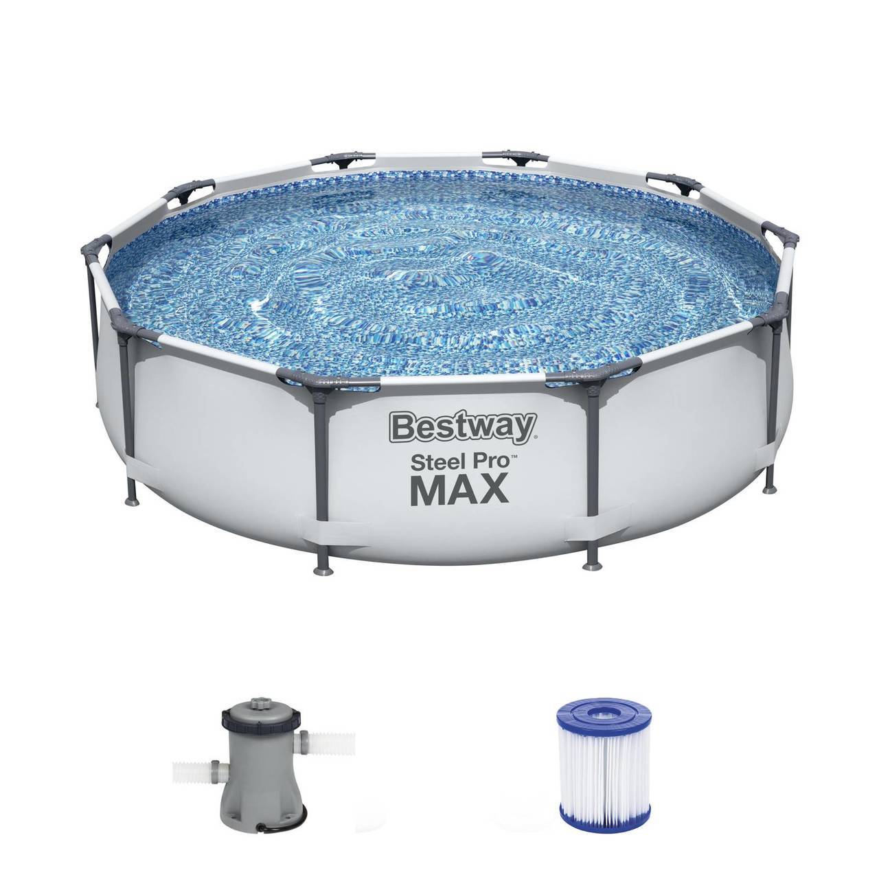 Bestway Steel Pro MAX Frame Pool mit Poolpumpe Steel_Pro_MAX_Filterpumpe_M
