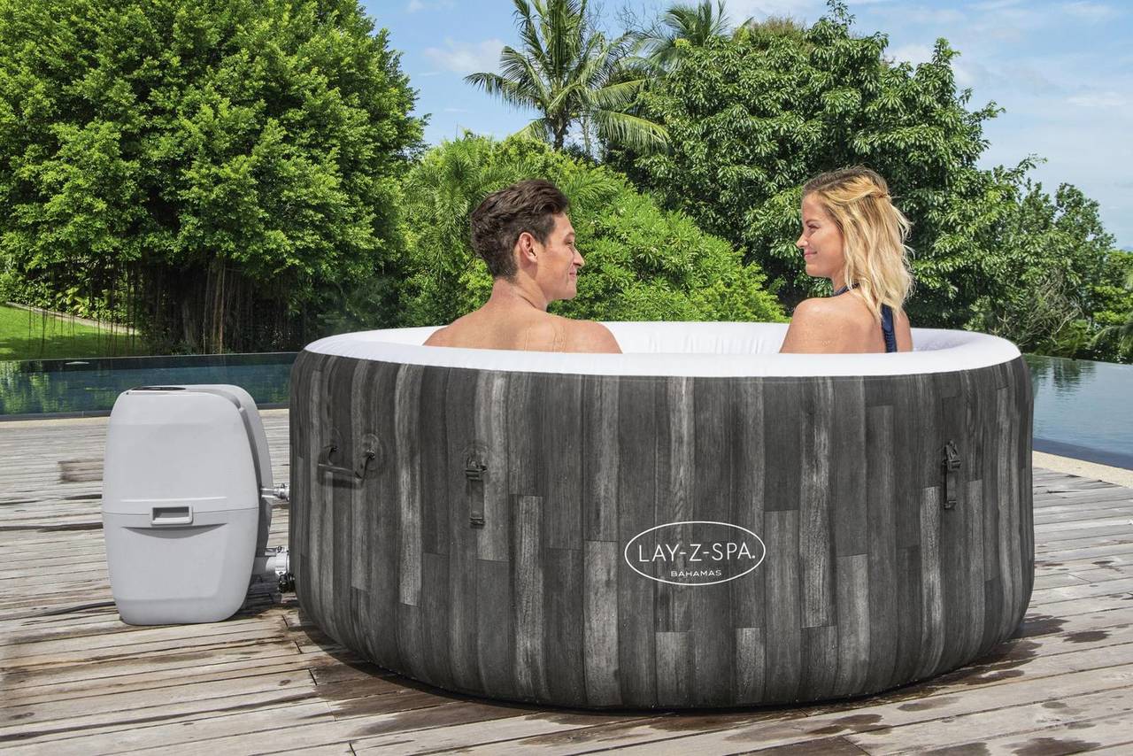 LAY-Z-SPA Bahamas AirJet Whirlpool, 180 x 66 cm, Holz-Optik 60005_22