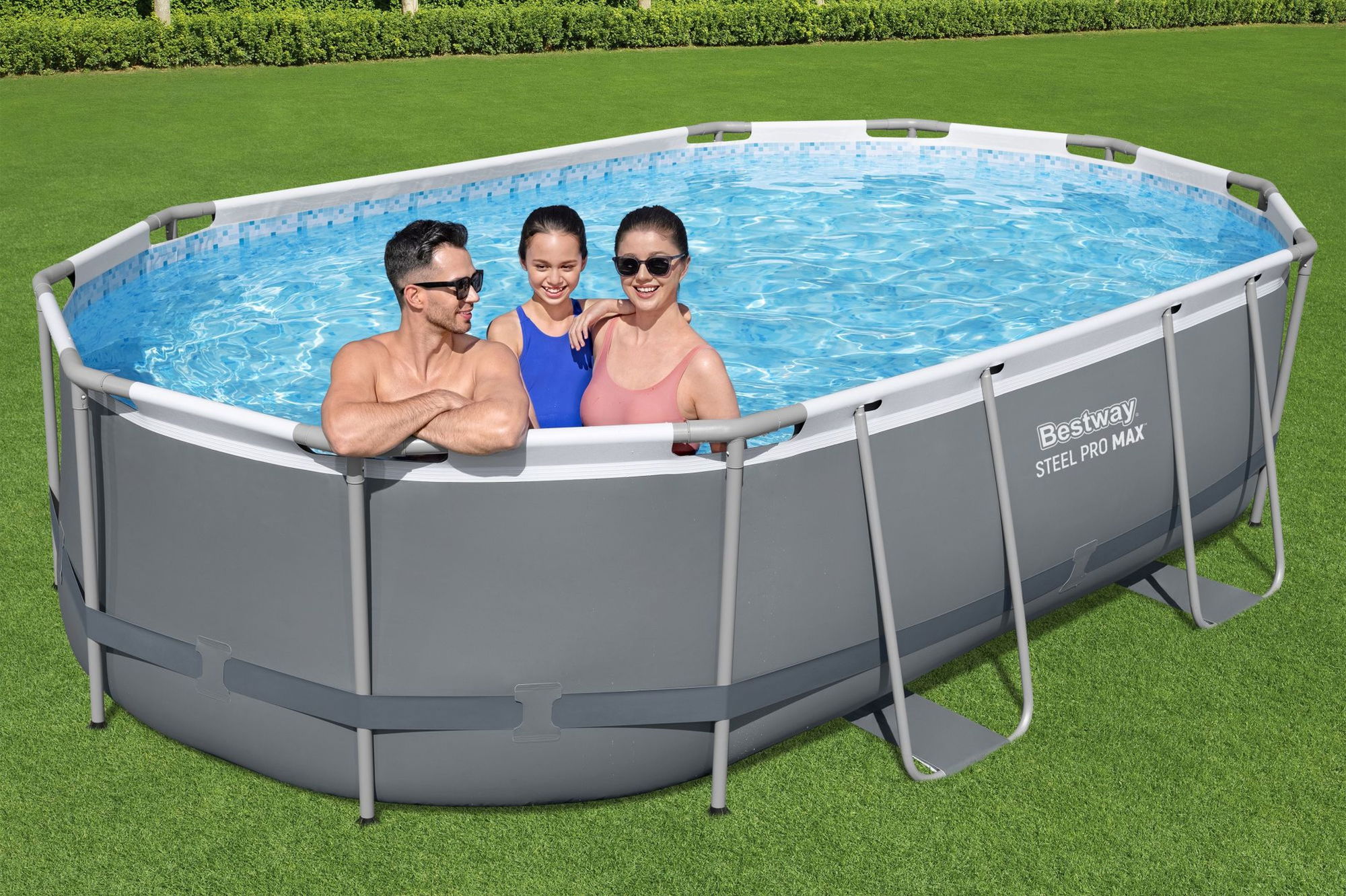 Bestway Steel Pro MAX Frame Pool Komplett-Set 488 x 305 x 107 cm Bestway Steel Pro MAX Frame Pool Komplett-Set 488 x 305 x 107 cm
