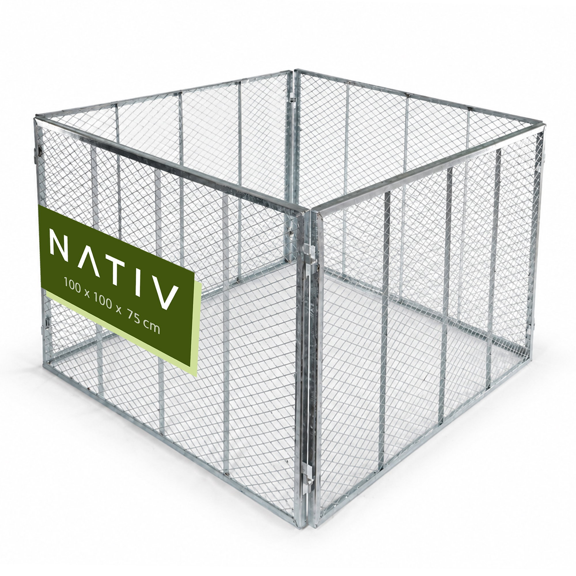 Metall Komposter, stabiler Komposter für eigenen Bio-Kompost Metall Komposter, stabiler Komposter für eigenen Bio-Kompost