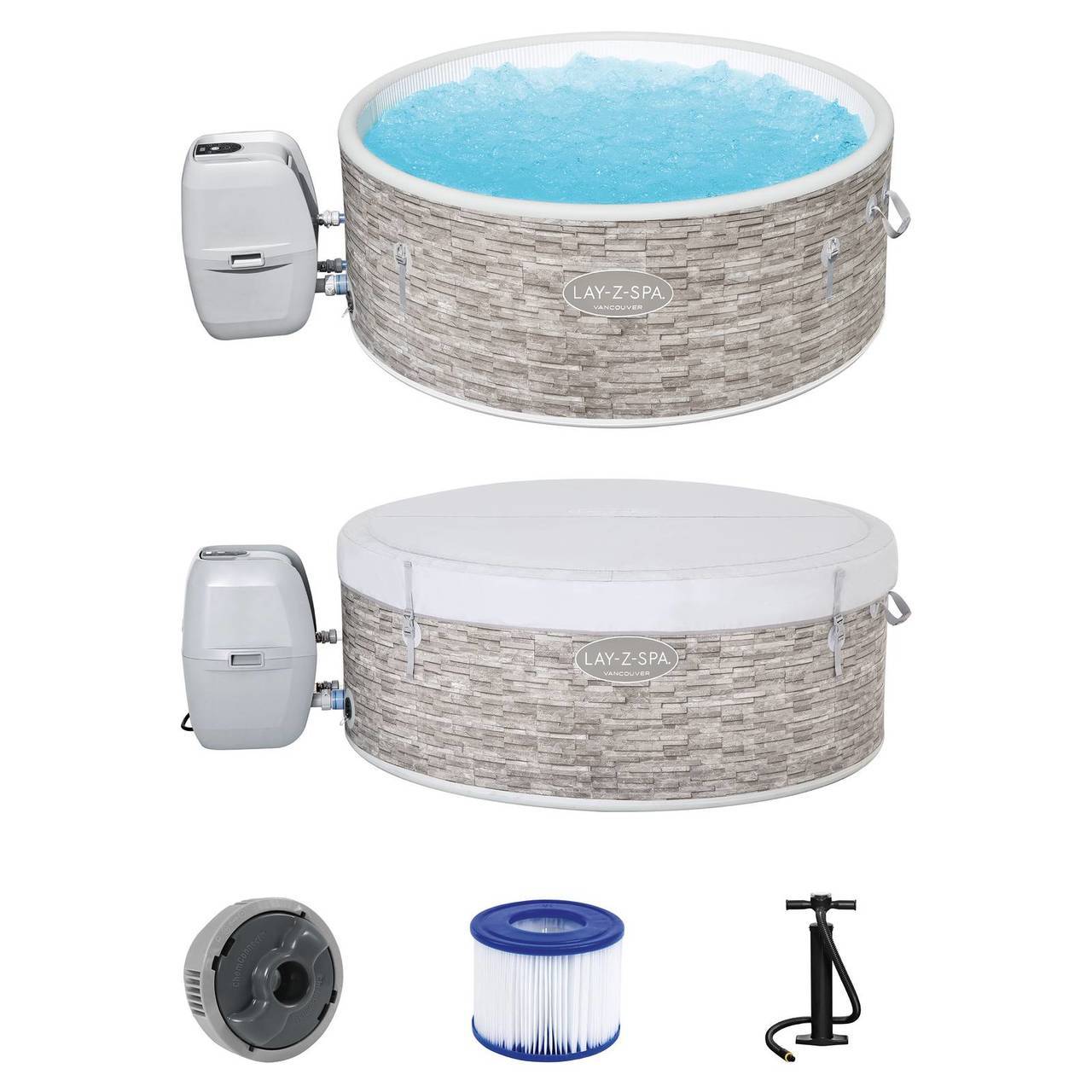Whirlpool Lay-Z-Spa WLAN-Whirlpool Vancouver AirJet Plus Ø 155 x 60 cm 60027_21