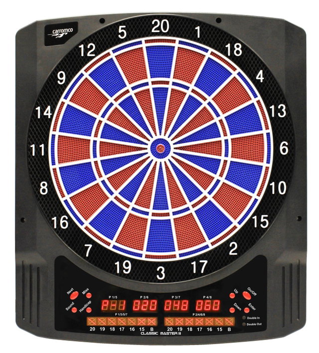 Elektronisches Dartboard CLASSIC MASTER II, 2-Loch CC-92656 Elektronisches Dartboard CLASSIC MASTER II, 2-Loch CC-92656