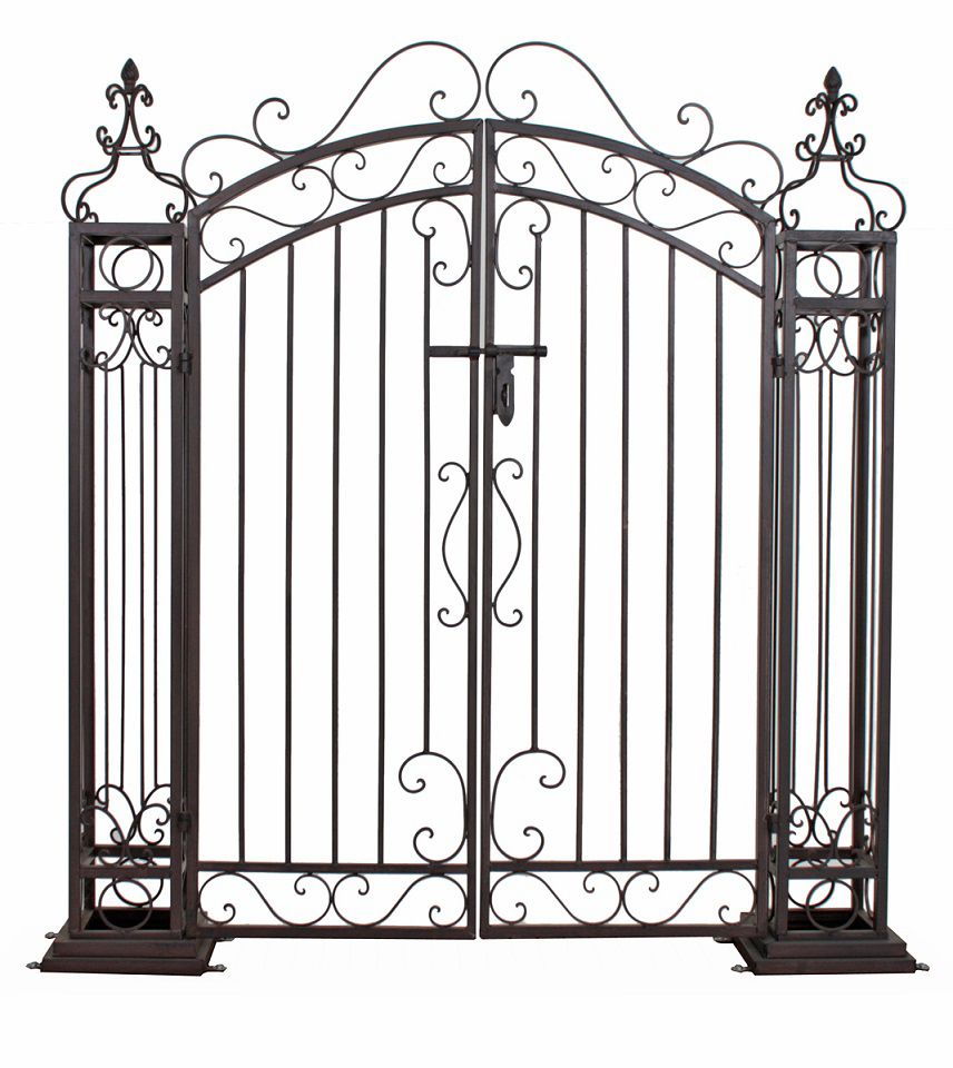 Gartenpforte Eingangstor Metall in Antik Optik Gartentür HI-504397 Gartenpforte Eingangstor Metall in Antik Optik Gartentür HI-504397