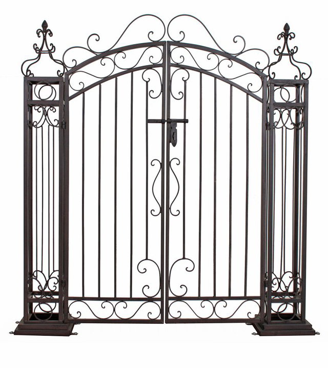 Gartenpforte Eingangstor Metall in Antik Optik Gartentür HI-504397 Gartenpforte Eingangstor Metall in Antik Optik Gartentür HI-504397