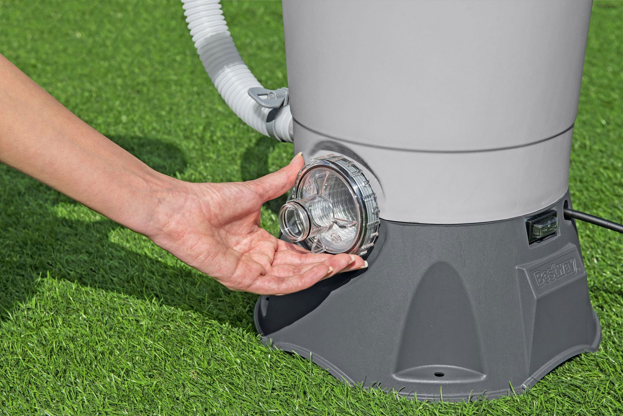 Bestway Sandfilteranlage 3.596 lh 85 W für Pools 1.100–16.600 l