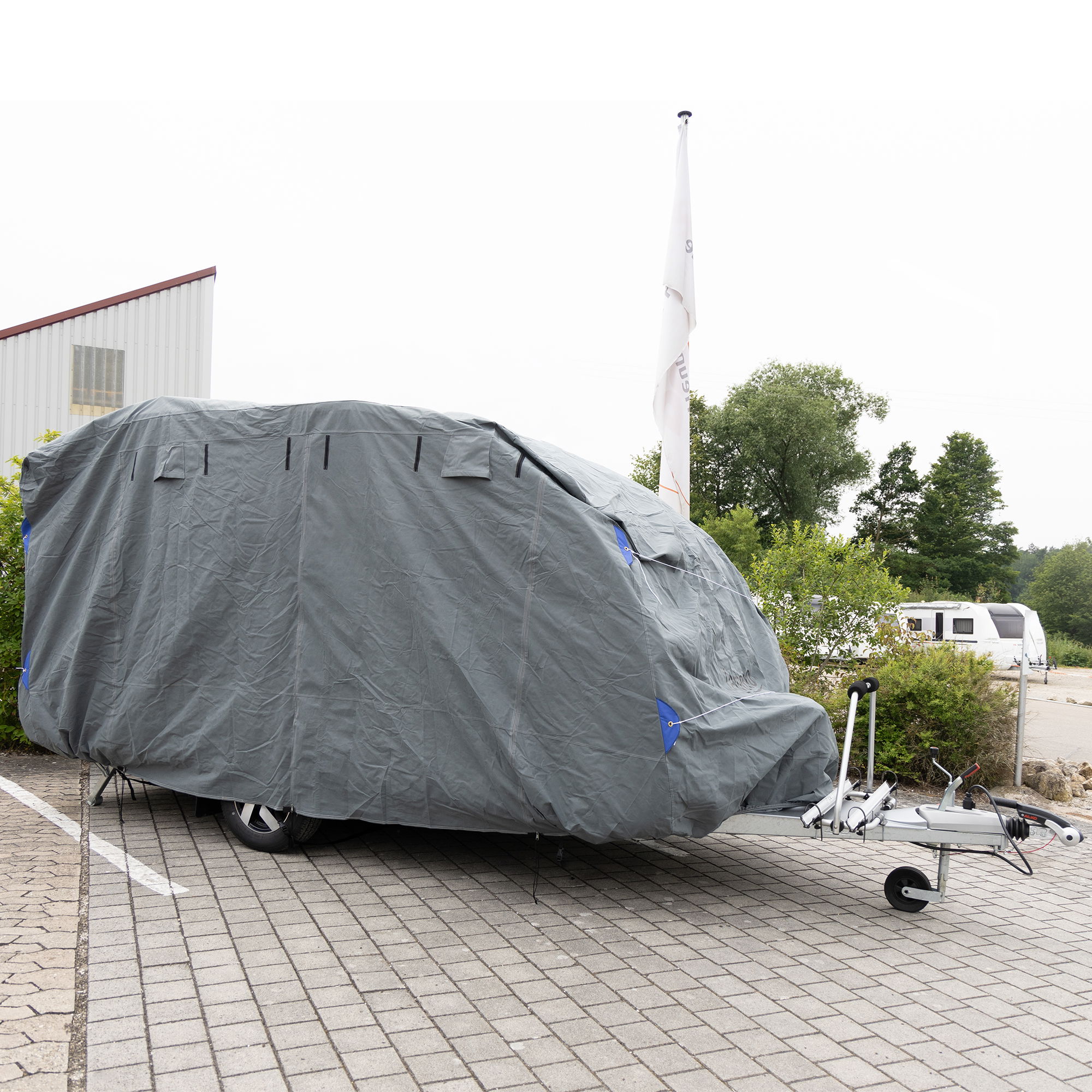 Wohnwagen Schutzhülle, XL, Zeltgarage in verschiedenen Größen, Wohnwagen Abdeckplane NA060