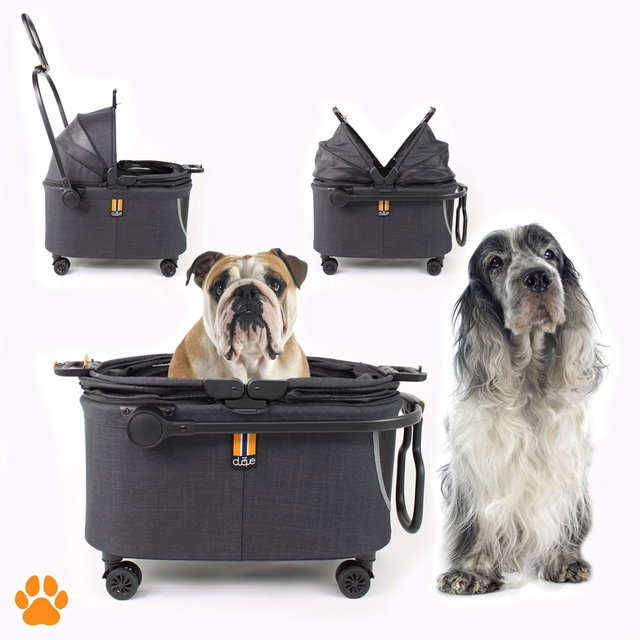 My Duque Coco II Haustiertransportbox mit Rollen für Hunde bis 8 kg mobil