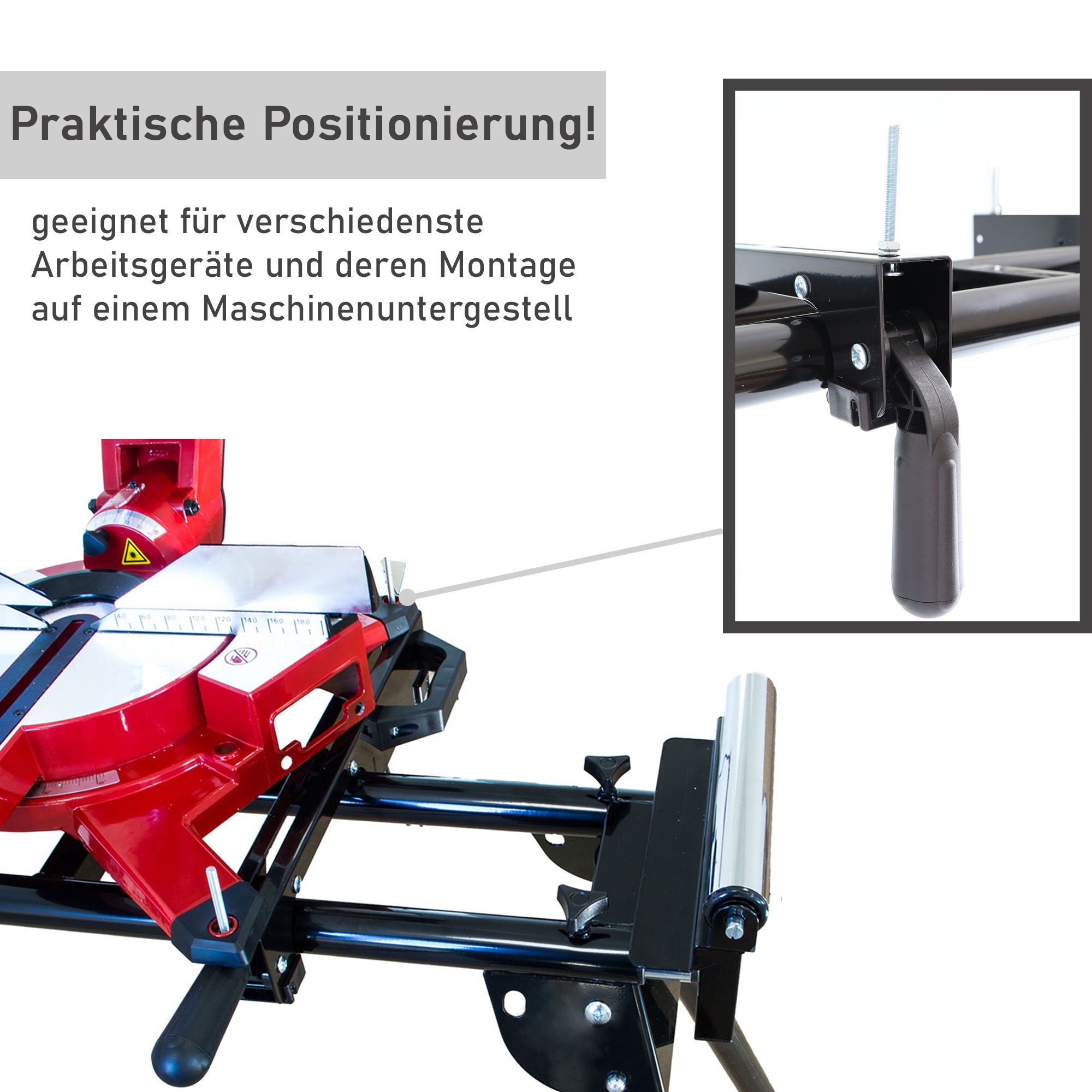 Schnellspanner für Maschinenuntergestell, 2er Set YT012