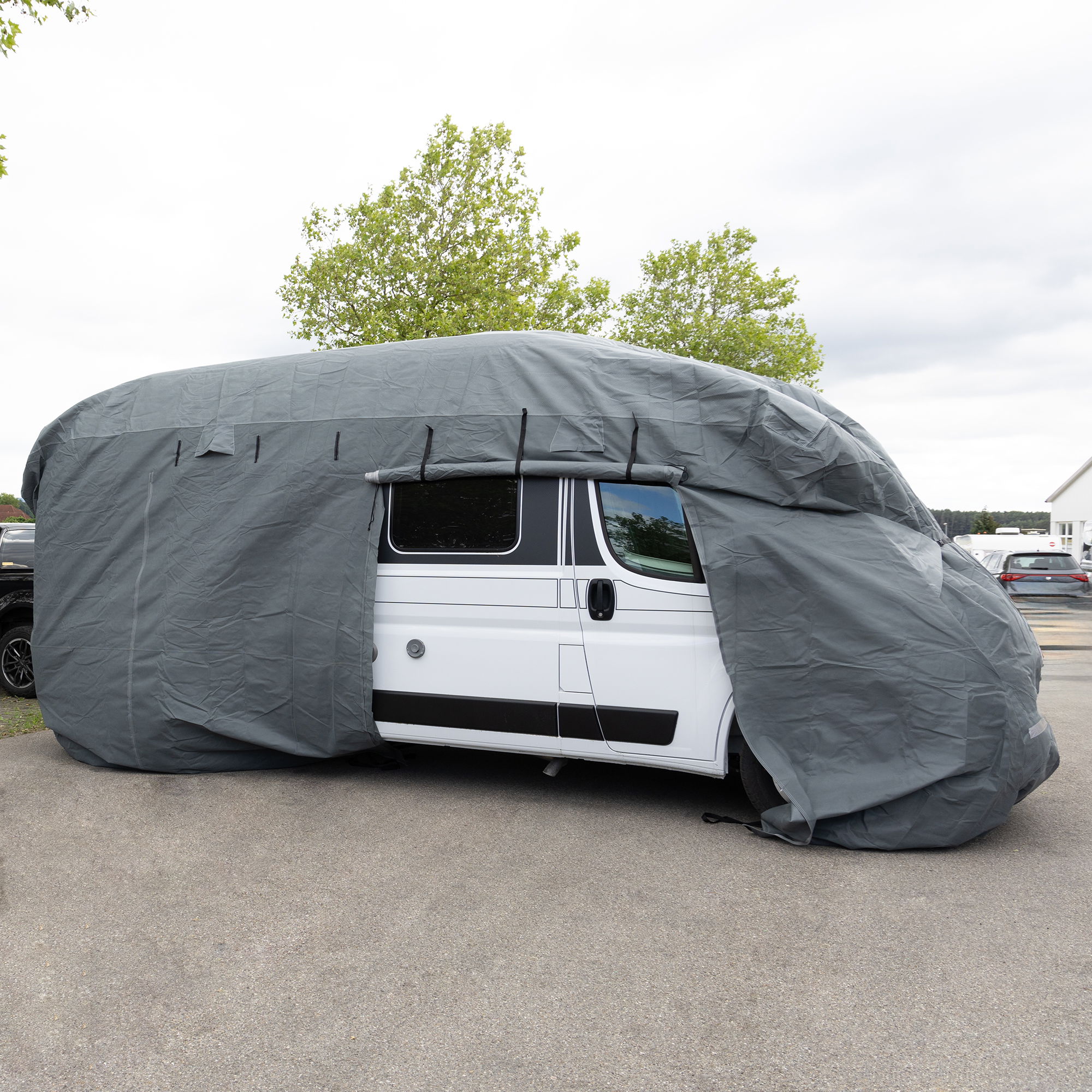 Wohnmobil Schutzhülle, Zeltgarage in verschiedenen Größen, Camper-Abdeckplane Wohnmobil_Schutzhülle_M