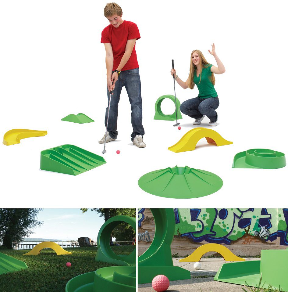 Minigolf-Set putting XL mit 13 Hindernissen DF-011