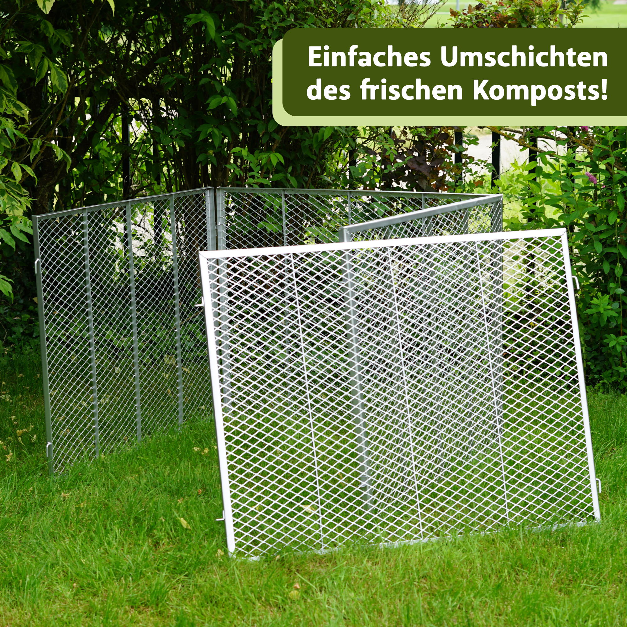 Komposter mit 800 Liter Volumen, Metallkomposter für den eigenen Kompost NA225 Komposter mit 800 Liter Volumen, Metallkomposter für den eigenen Kompost NA225