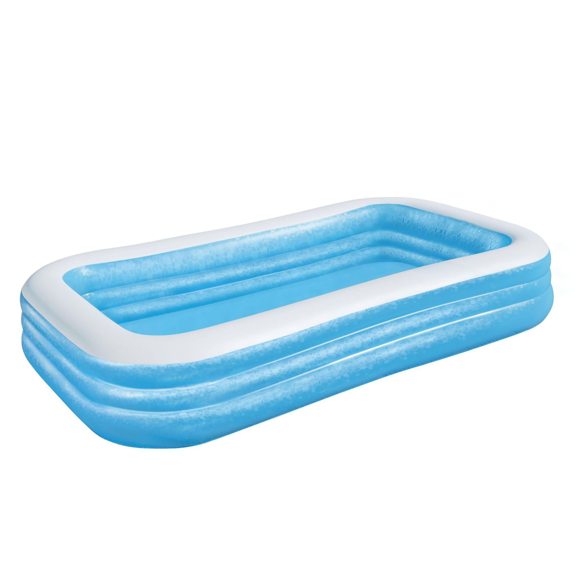 Bestway Family Pool 305 x 183 x 56 cm eckig hellblau aufblasbar