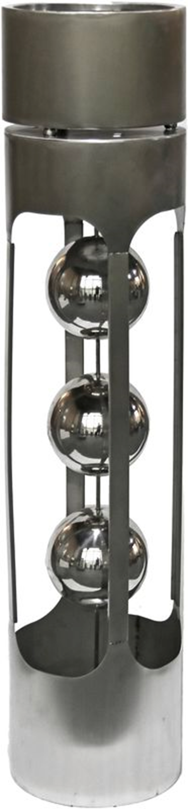 Pflanzsäule drei Kugeln, Edelstahlsäule, Pflanzschale, Garten HI-507456 Pflanzsäule drei Kugeln, Edelstahlsäule, Pflanzschale, Garten HI-507456