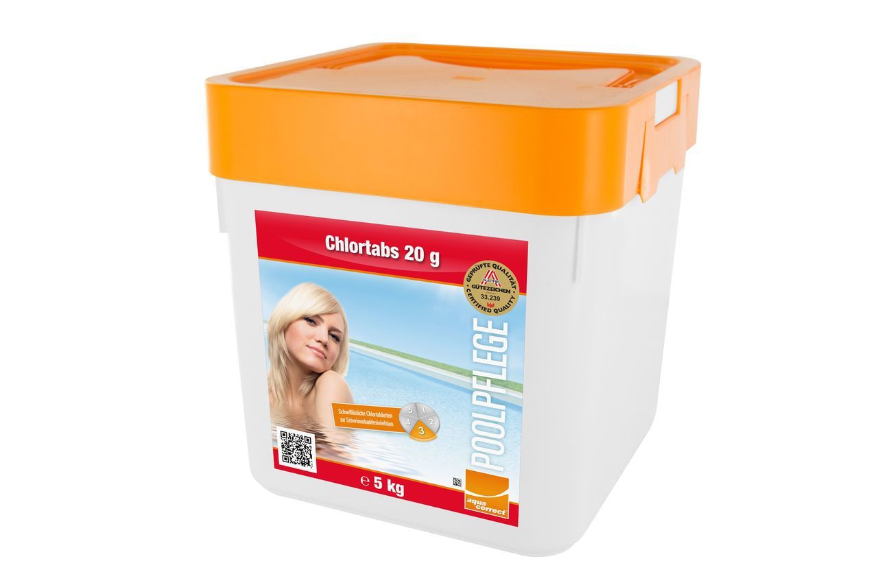 Chlortabs 20g, schnell löslich, Poolpflege, Chlor Wasserpflege Chlortabs_20g_schnell_M