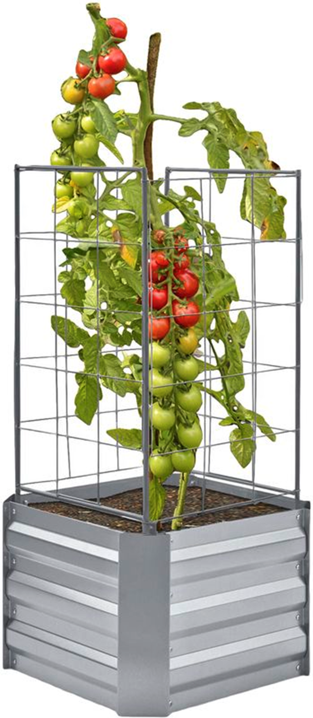 Beetumrandung mit Rankhilfe 92 cm hoch, 2er-Set Pflanzenbeet HI-507429