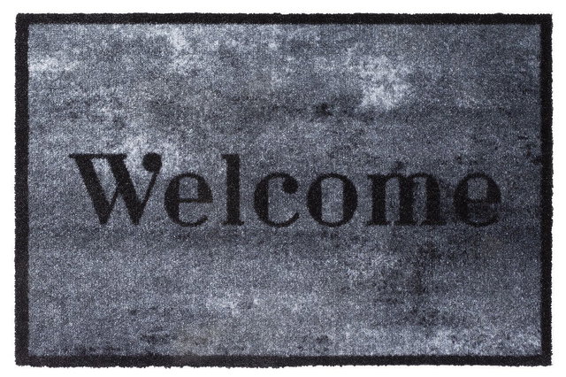 Fußmatte Prestige 50x75 cm, Welcome beton, waschbar, Schmutzfangmatte Fußmatte Prestige 50x75 cm, Welcome beton, waschbar, Schmutzfangmatte