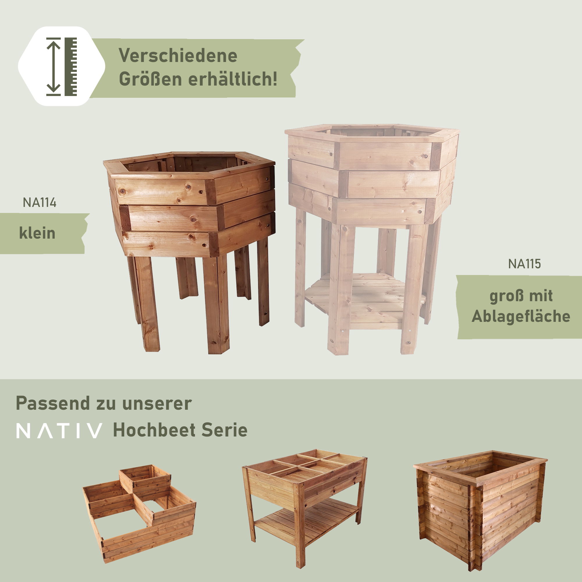 Pflanzkasten aus Holz 6eckig, 68cm hoch, Blumenkübel mit Füßen, Pflanzgefäß NA114_B Pflanzkasten aus Holz 6eckig, 68cm hoch, Blumenkübel mit Füßen, Pflanzgefäß NA114_B