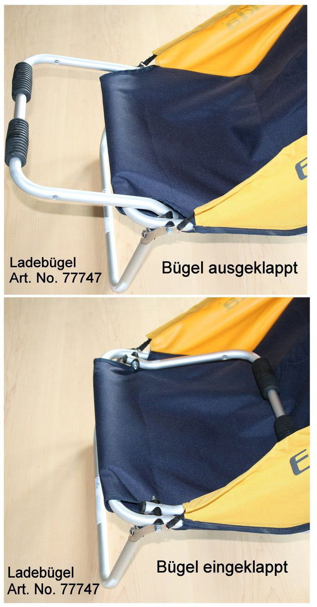 Ausklappbarer Ladebügel für BEACH-ROLLY blau 77754 Ausklappbarer Ladebügel für BEACH-ROLLY blau 77754