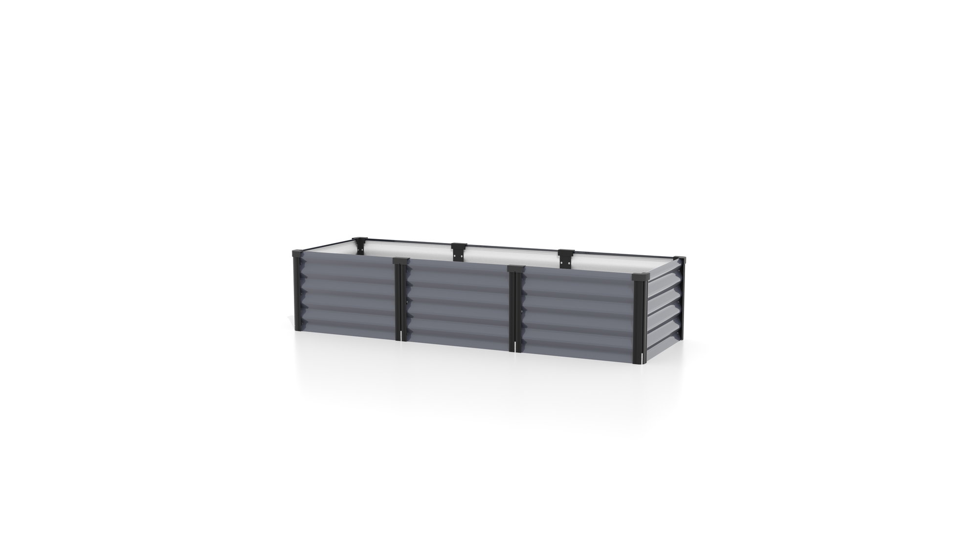 Hochbeet LINUS IN und OUT 185x65x40 cm granit-schwarz, Gartenbeet Hochbeet LINUS IN und OUT 185x65x40 cm granit-schwarz, Gartenbeet