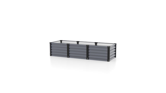 Hochbeet LINUS IN und OUT 185x65x40 cm granit-schwarz, Gartenbeet