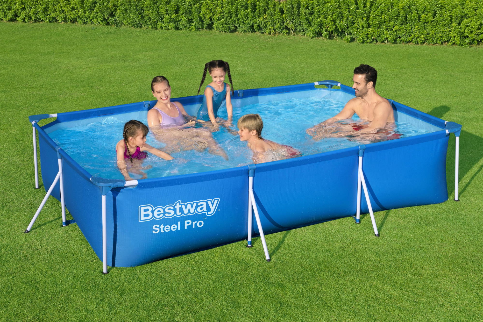 Bestway Steel Pro, eckig, blau, ohne Zubehör 300 x 201 x 66 cm 56404_22
