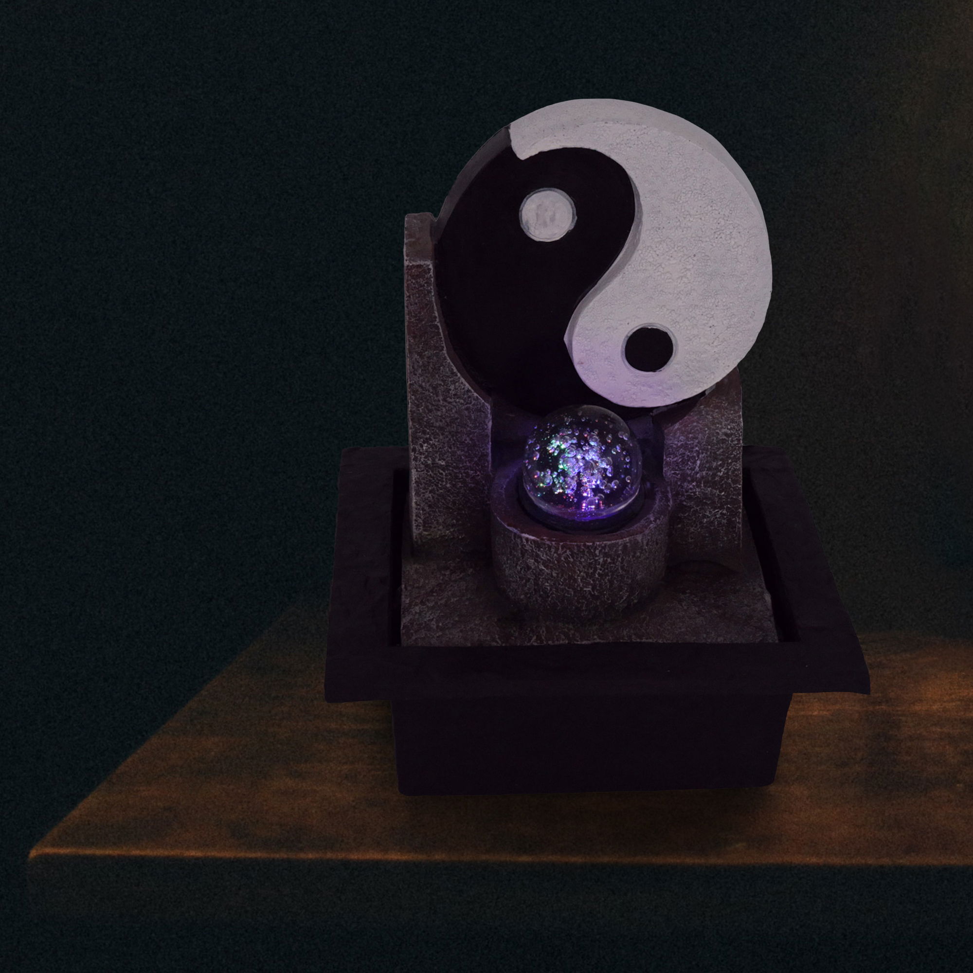 Zimmerbrunnen mit LED-Beleuchtung, Dekobrunnen “Yin Yang” für die Wohnung NA196 Zimmerbrunnen mit LED-Beleuchtung, Dekobrunnen “Yin Yang” für die Wohnung NA196