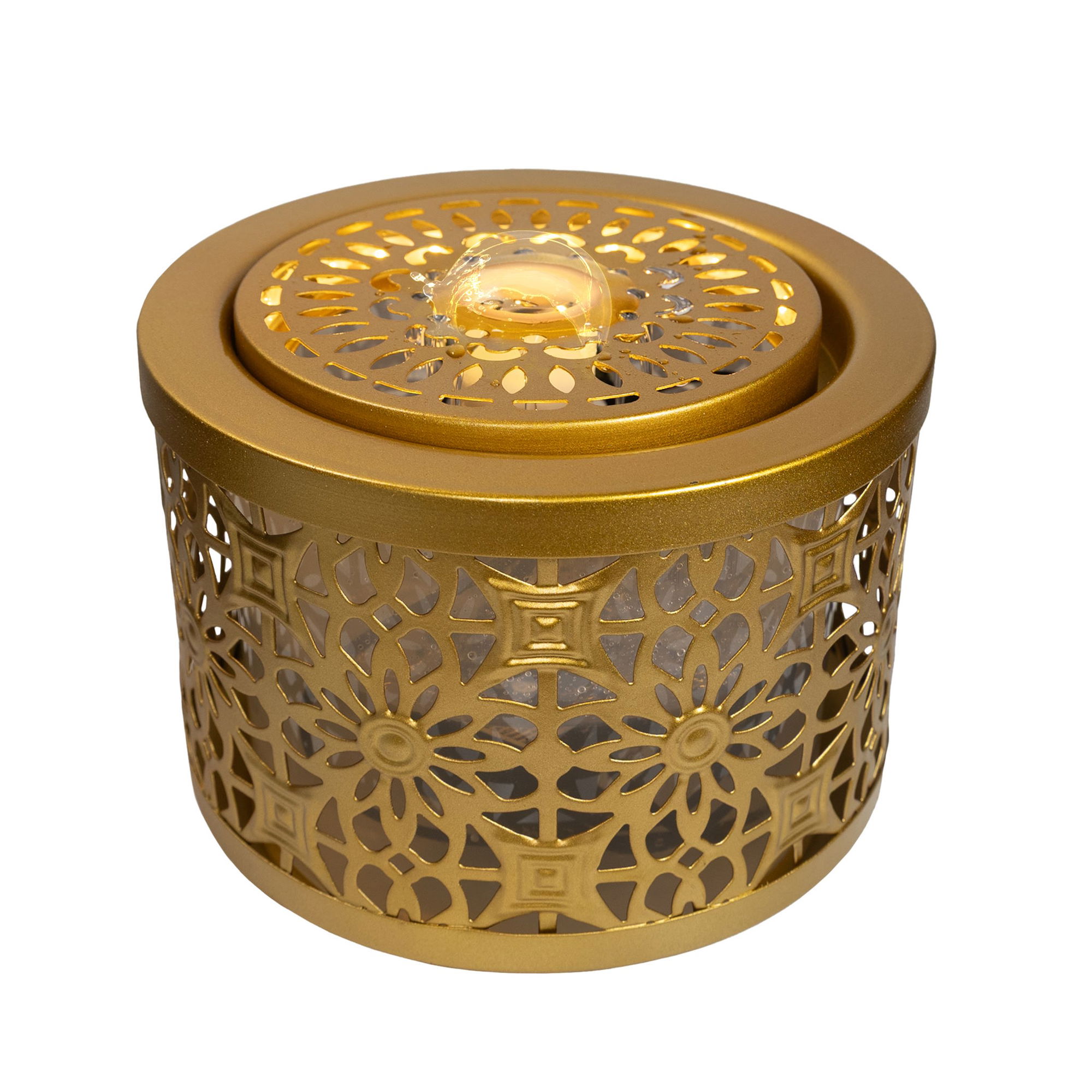 Zimmerbrunnen mit Wasserfall, Dekobrunnen mit indirekter Beleuchtung