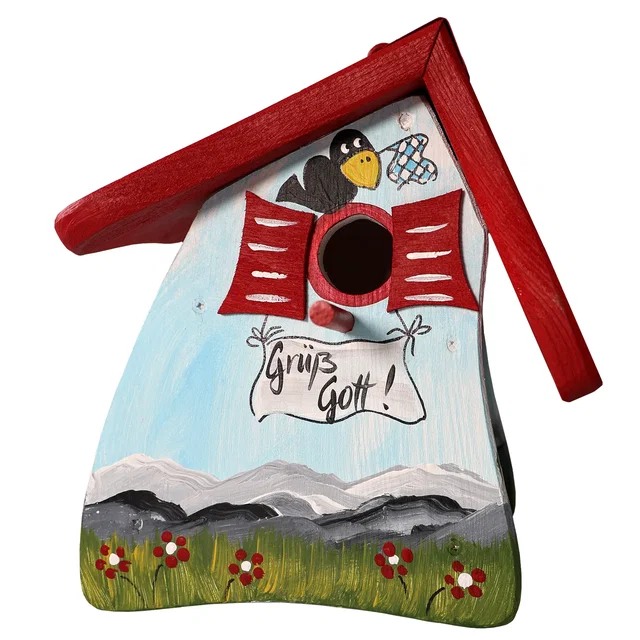 Vogelvilla Nistkasten bayrisch, handbemaltes Nisthaus, mit Aufhängung VV-N11662 Vogelvilla Nistkasten bayrisch, handbemaltes Nisthaus, mit Aufhängung VV-N11662