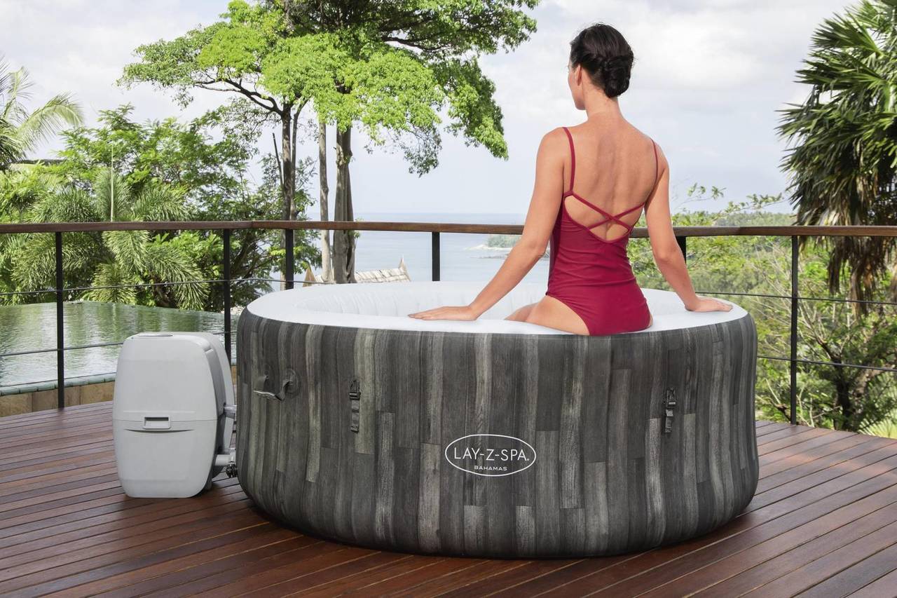 LAY-Z-SPA Bahamas AirJet Whirlpool, 180 x 66 cm, Holz-Optik 60005_22