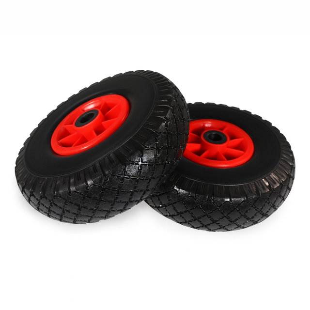 Sackkarrenrad 260x85 2er Set pannensicheres PU Rad 3.00-4 für Karren Sackkarrenrad 260x85 2er Set pannensicheres PU Rad 3.00-4 für Karren