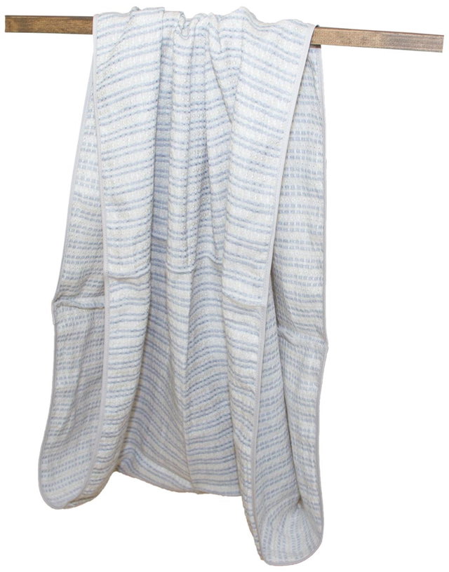 Tragetuch Scarlett natur-blau gestreift, Babytragetuch, Tragehilfe