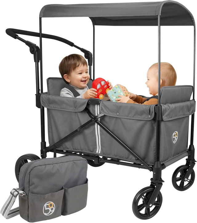 509 Crew Bollerwagen 2in1 klappbar, dunkelgrau mit Dach für Kinder 509 Crew Bollerwagen 2in1 klappbar, dunkelgrau mit Dach für Kinder