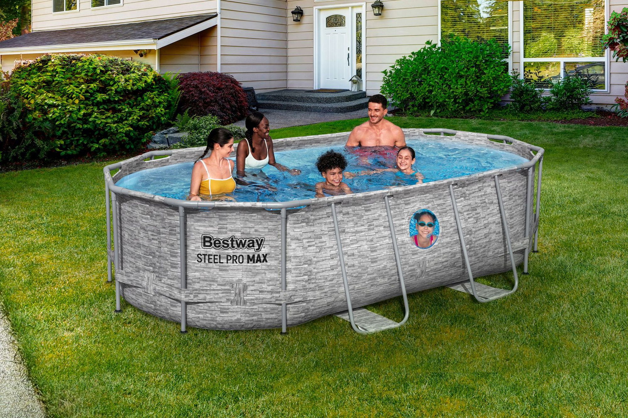 Bestway Steel Pro MAX Splashview Frame Pool Set 427 x 250 x 100 cm