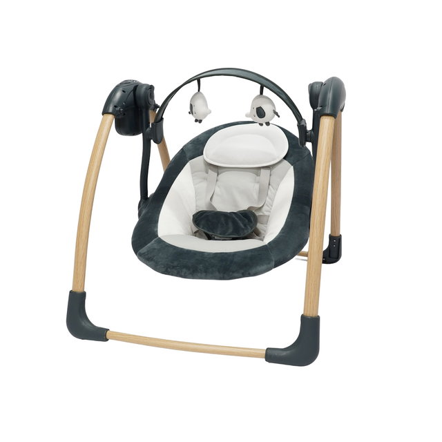 Babywippe mit Musik, Vibration und Spielbogen, shedy grey, Klappbare Babywippe Babywippe mit Musik, Vibration und Spielbogen, shedy grey, Klappbare Babywippe