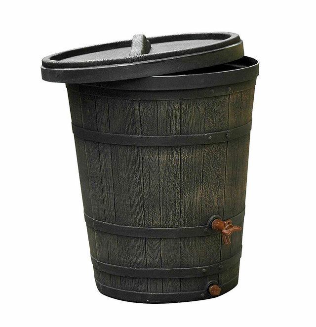 Regenfass, 130l, Fass-Optik, Kunststoff, Wasserfass RT-60246 Regenfass, 130l, Fass-Optik, Kunststoff, Wasserfass RT-60246