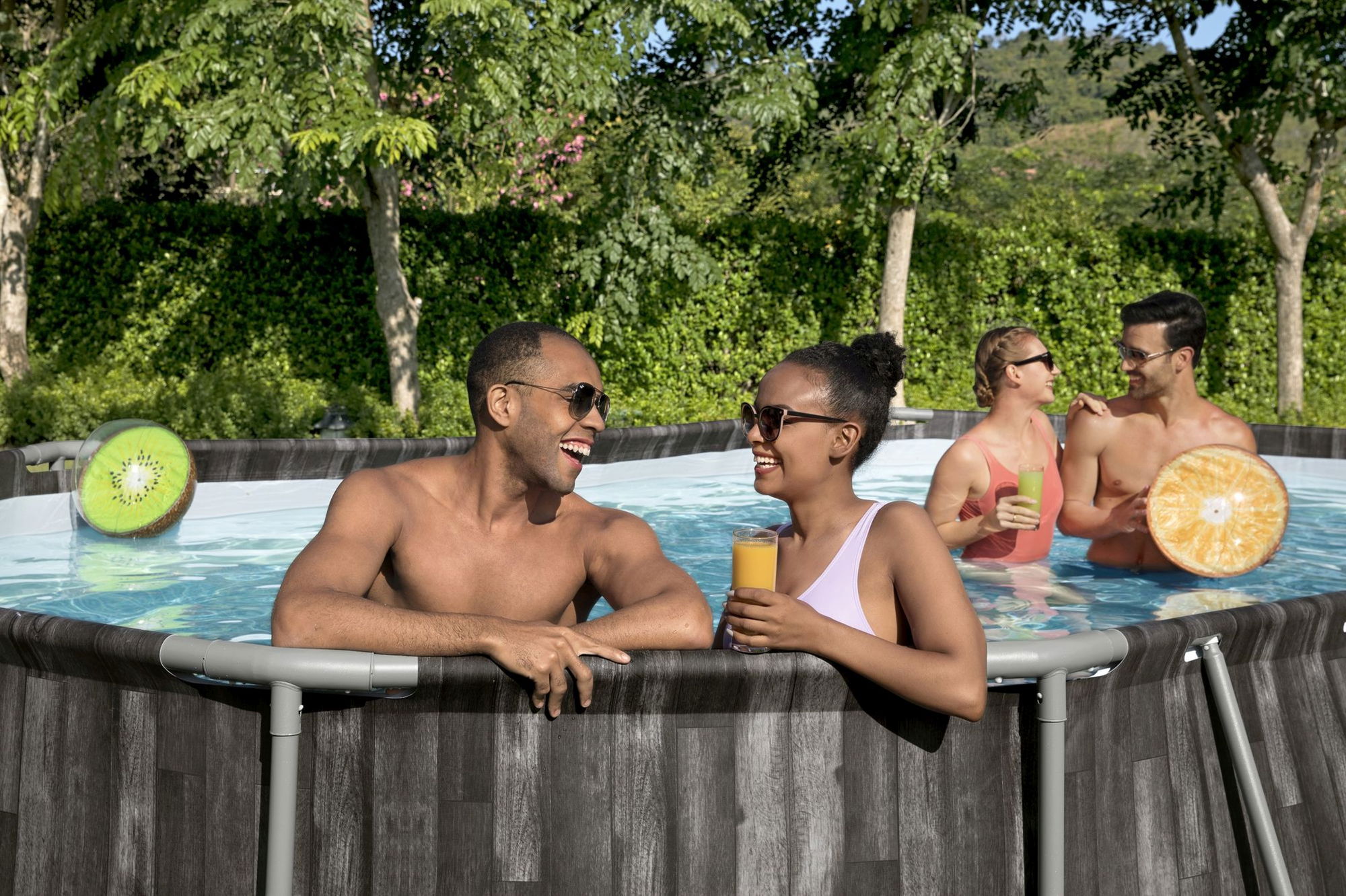 Bestway Steel Pro MAX Frame Pool Komplett-Set 610 x 366 x 122 cm oval