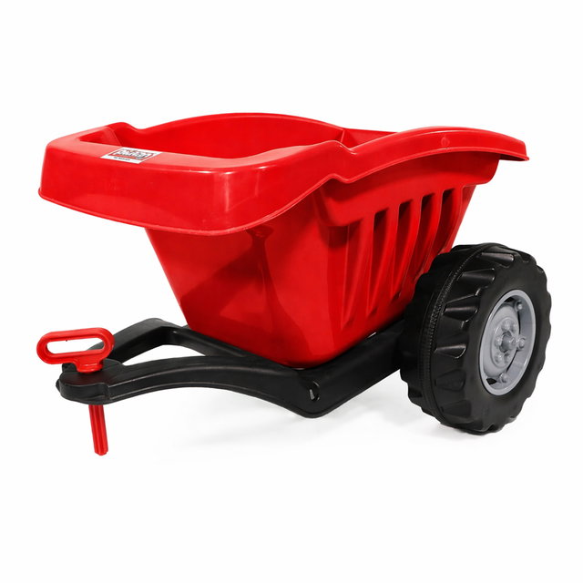 Anhänger für Kindertraktor rot mit Kippfunktion 35 kg belastbar ab 3 Jahre Anhänger für Kindertraktor rot mit Kippfunktion 35 kg belastbar ab 3 Jahre