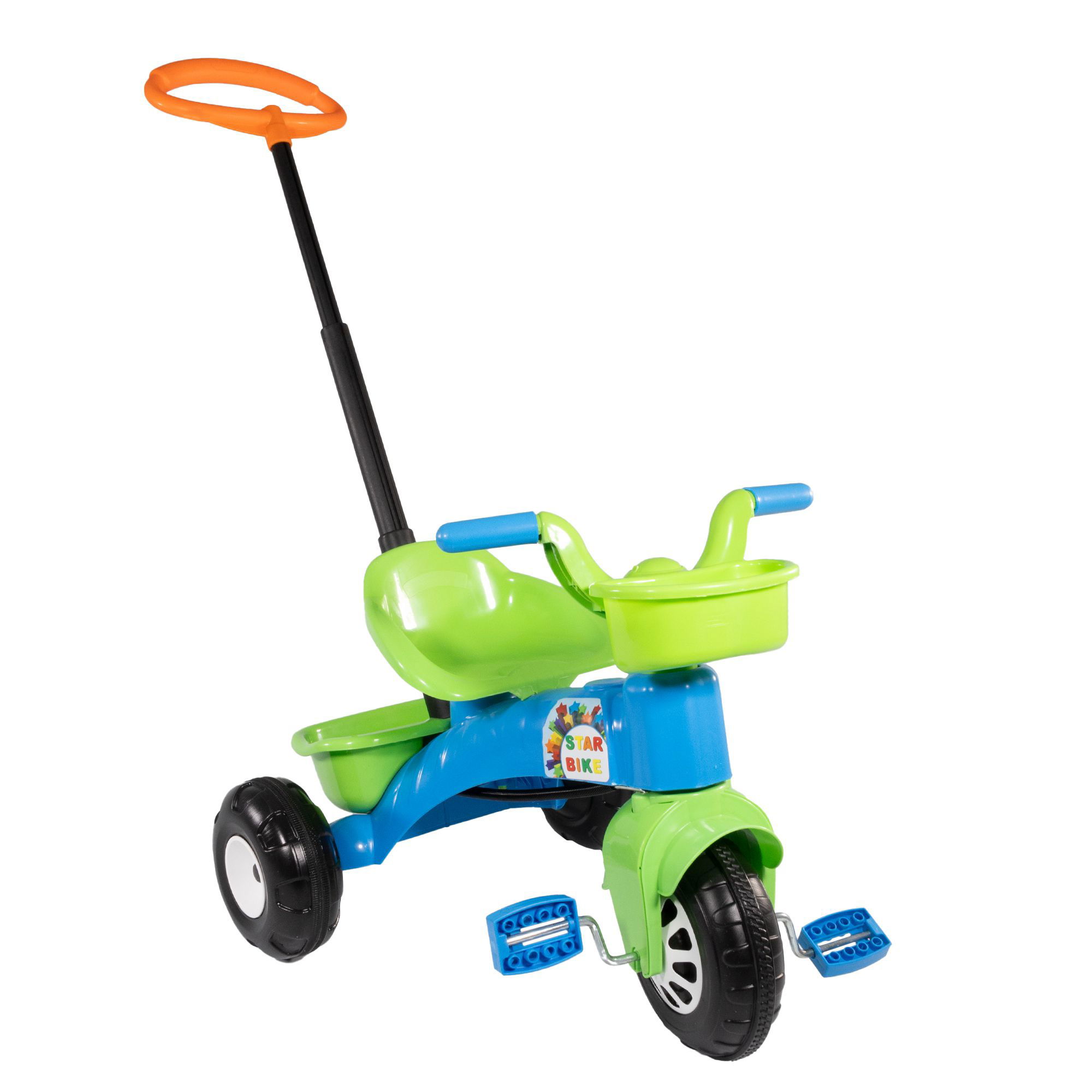 Dreirad mit Schiebstange, blau, Trike für Kinder ab 3 Jahren PI-07137_B Dreirad mit Schiebstange, blau, Trike für Kinder ab 3 Jahren PI-07137_B