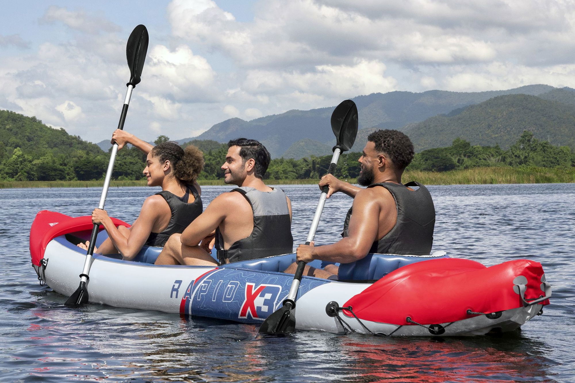 Bestway Hydro Force Kajak-Set Rapid X3 für 3 Personen 381 x 100 cm