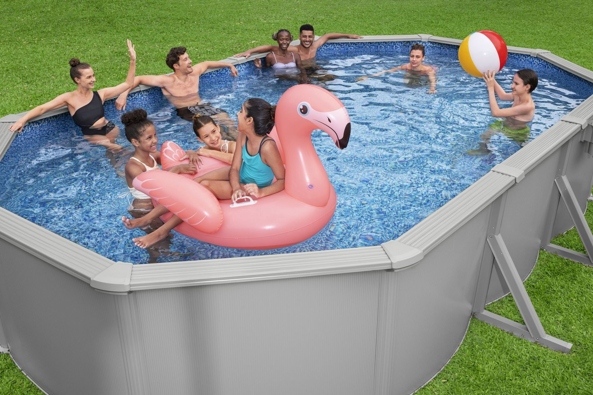 Bestway Hydrium Stahlwandpool Komplett-Set 610 x 366 x 122 cm oval Bestway Hydrium Stahlwandpool Komplett-Set 610 x 366 x 122 cm oval