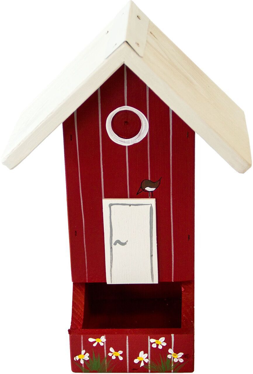 Futterhaus für Vögel. Vogelfutterhaus aus Holz, Wandmontage, Vogelhaus VV-F2208