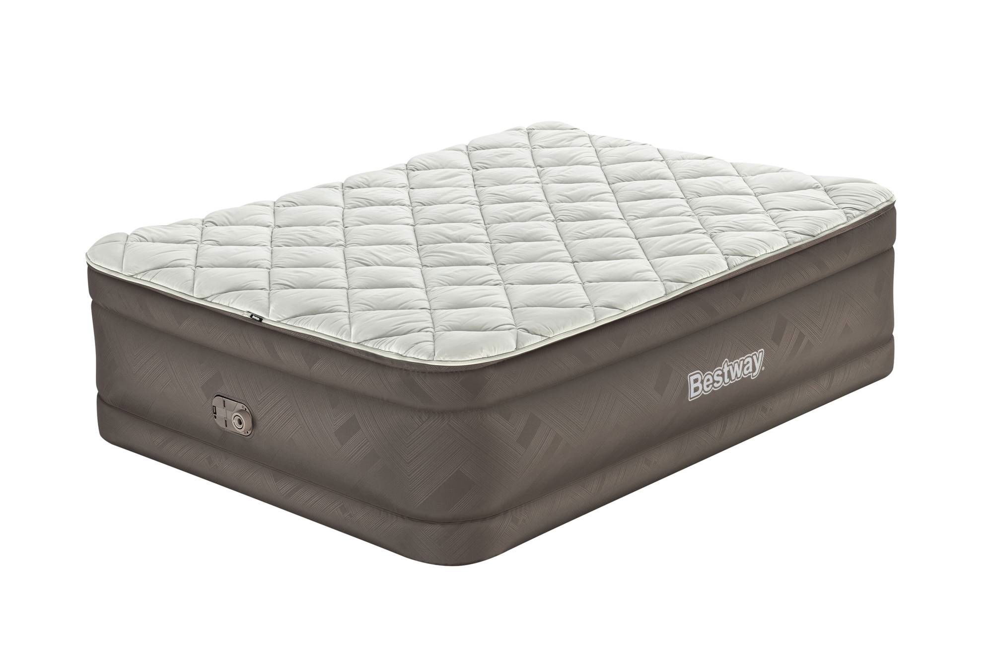 Fortech Doppelluftbett mit Reißverschlussbezug 203 x 152 x 51 cm 69145_24