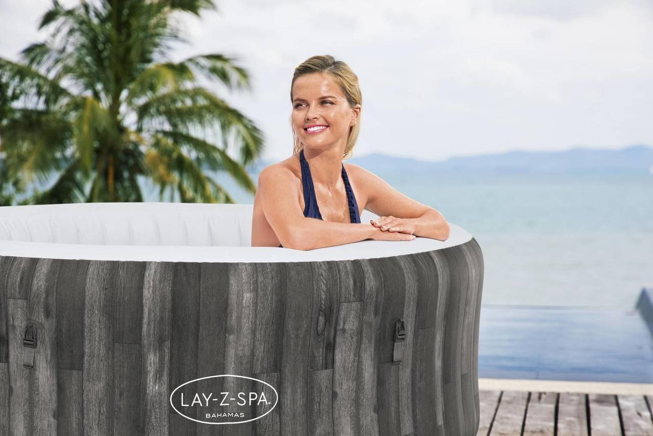 LAY-Z-SPA Bahamas AirJet Whirlpool, 180 x 66 cm, Holz-Optik 60005_22