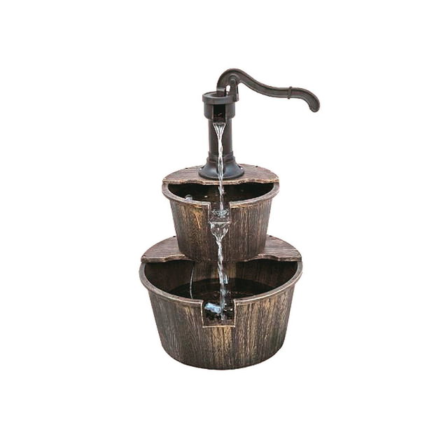 Brunnen in Holzoptik Thalasso, inkl. Pumpe, Kunststoff HI-318713 Brunnen in Holzoptik Thalasso, inkl. Pumpe, Kunststoff HI-318713
